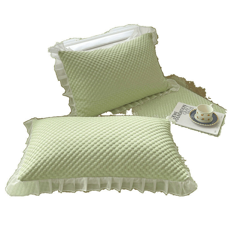 Summer Ice Bean Ice Silk Pillowcase 2024 New Home Pair Pillowcase Student Dormitory Single Whole Head Cover