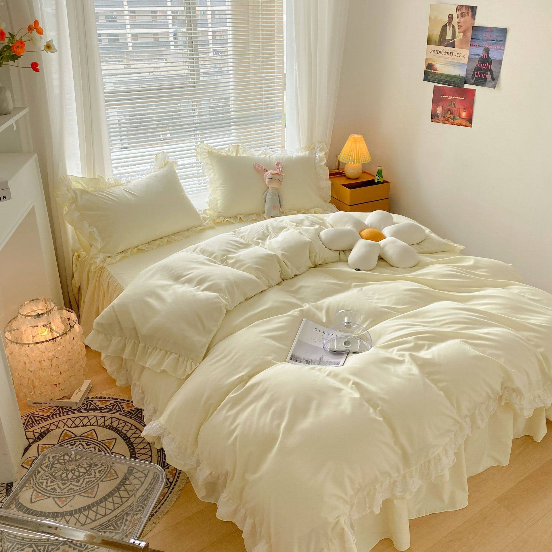 Cross-border U.S. size foreign trade supply lace ruffled temperament cute princess style exquisite handmade three-piece set