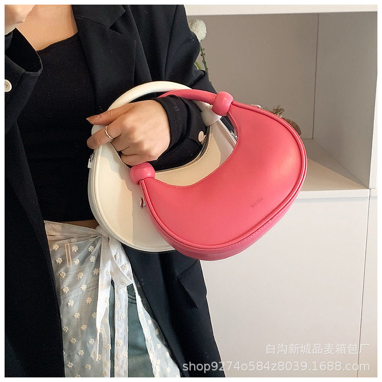 French Niche Elegant Handheld Small Bag Women's Bag New Trendy Fashion Shoulder Bag Foreign Style Crossbody Dumpling Bag 15 O1CN01qK3SbZ2HKyDP9fTCq !!2215913929133 0 cib