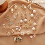 Заколка для ушей с москитной катушкой без пирсинга, женские высококачественные жемчужные серьги, французские серьги оптом, легкая роскошь, простой темперамент