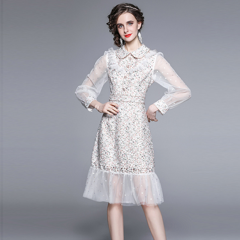 (Mới) Mã A9414 Giá 1030K: Váy Đầm Liền Thân Nữ Gudcl Dáng Ôm Body Gợi Cảm Sexy Lưới Mỏng Hàng Mùa Xuân Thu Đông Thêu Họa Tiết Hoa Thời Trang Nữ Chất Liệu Ren G03 Sản Phẩm Mới, (Miễn Phí Vận Chuyển Toàn Quốc).