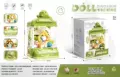 Large 2-pole [lc-020 new model - green dinosaur] 10 dolls 10 gacha balls (english color box)