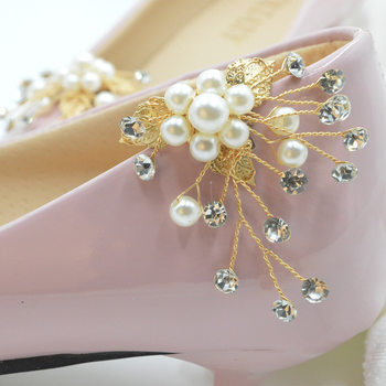 Fashion bridal shoes clip Korean shoes flower diy clothing with corsage chest clip accessories detachable flower clip all-match