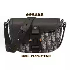 New Men's Crossbody Bag Canvas Saddle Bag Old Flower Mini Camphase Bag Business Flip Shoulder Crossbody Messenger Bag