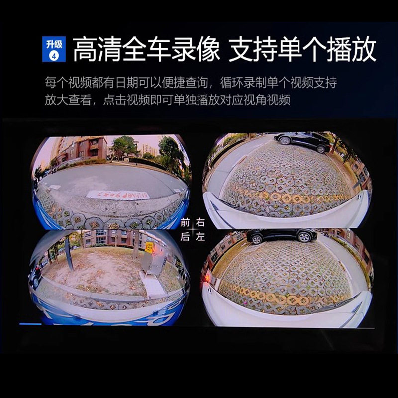 360-degree panoramic image is suitable for Volkswagen ID3ID4ID6 3D decoding all-in-one 1080P driving recorder