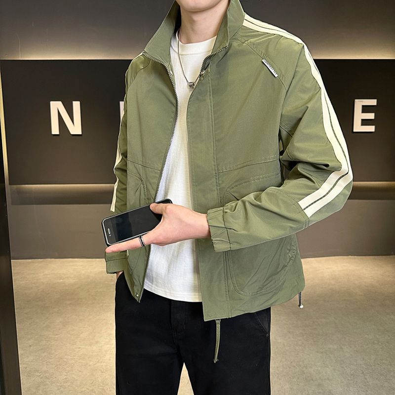 Áo Khoác Nam Kín Cổ Hàng Mùa Xuân Thu Đông Trung Niên