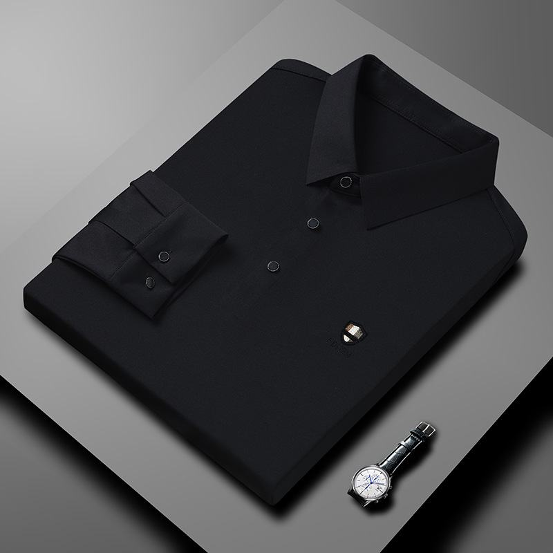 Áo Lót Nam Chất Liệu Lụa Tơ Tằm Dài Tay Kín Cổ Phong Cách Trẻ Trung