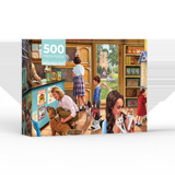 500 кусочков пазлов, игрушки для отдыха детей и взрослых, печать высокой четкости 52*38 см, нейтральная коробка, новый стиль, можно рисовать
