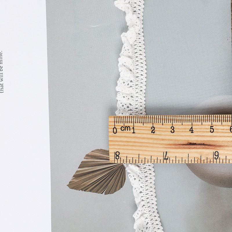 Elastic Cotton Thread Accessories Lace Handmade DIY Decorations Hanfu Women's Headwear Mid-Calf Socks Accessories Lace Trim