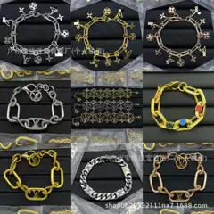 Donkey Family V Letter Bracelet European and American Cross-Border Women's Light Luxury Niche Style High-End Personality Versatile Design Jewelry