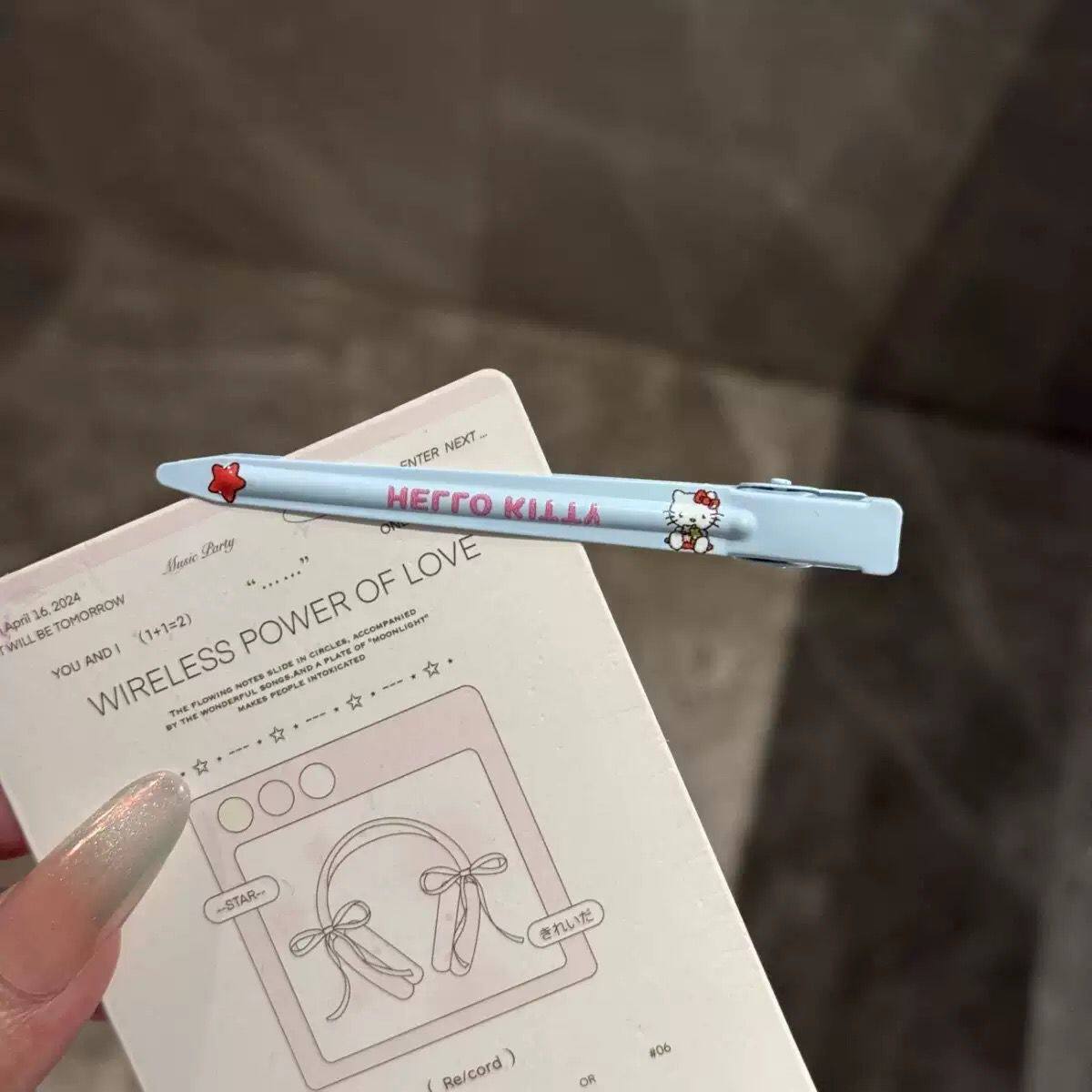 卡通kt猫侧边夹发夹学生蓬松洗脸化妆一字夹高颜值碎发刘海夹发卡