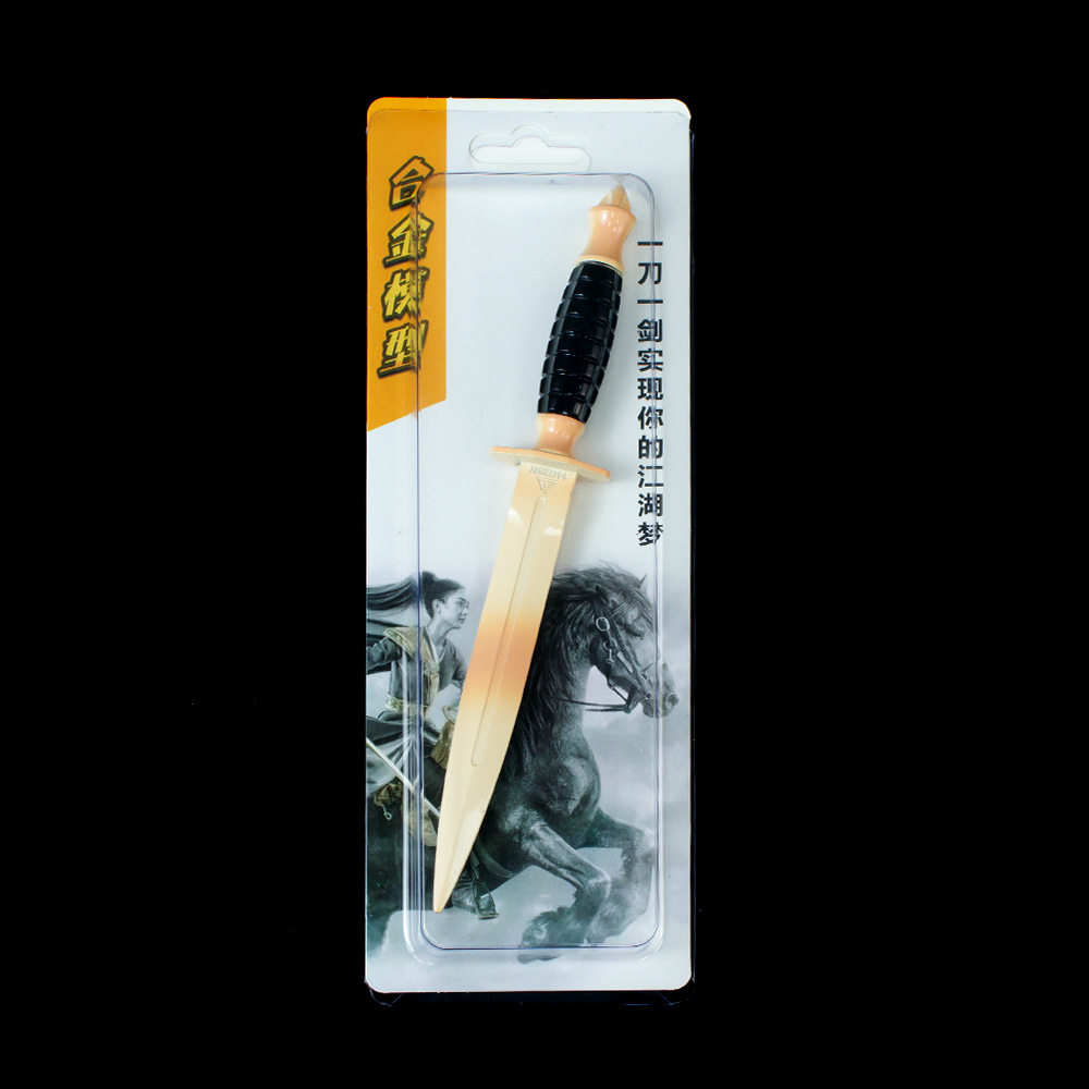 Triangle Z Action Metal Action Close Combat Model Action Weapon Black Hawk Knife Unsharpened Collectible Weapon