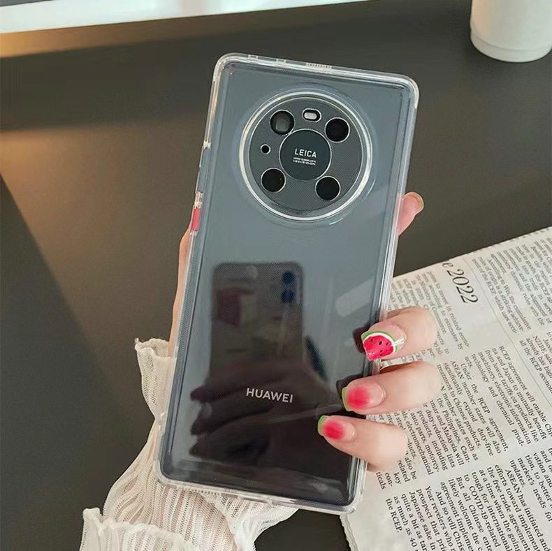 Simple and Transparent Phone Case Suitable for Huawei Mate70 Pro, Honor 300, Shockproof Nova13 Pro, Niche P70 Soft Case