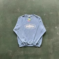 001 round neck sweatshirt/light blue