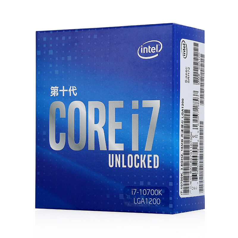 Подходит для настольных компьютеров Intel/Intel I7 10700K с процессором Core десятого поколения в коробочной комплектации Изображение 1