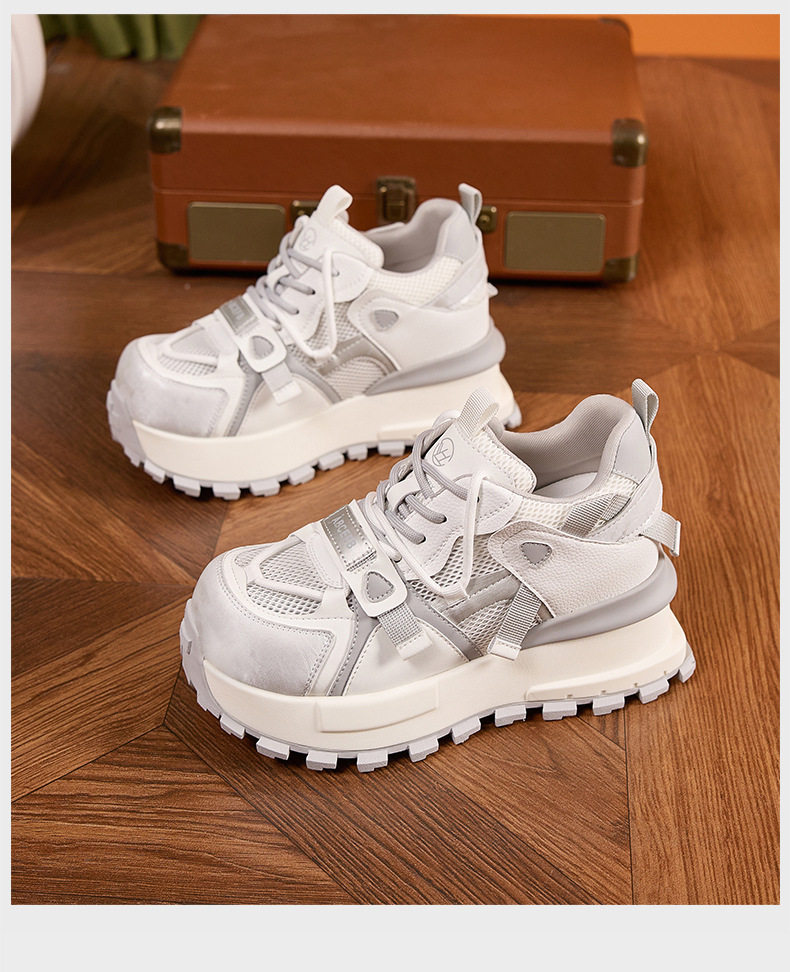 Giày sneaker nữ chạy bộ mesh thoáng khí đế dày Dexun 2026 — Lưới đơn hồng, Lưới đơn xanh, Lưới đơn xám chi tiết 19