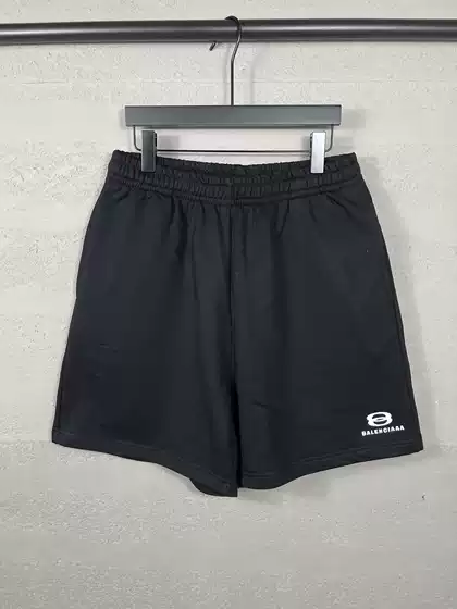 Correct Version of High-Quality B Brand 25Ss Summer New Double-Ring Classic Logo Embroidered Shorts for Men and Women