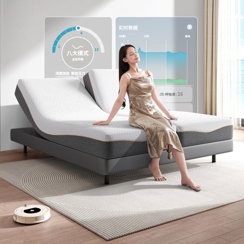 Qingwan Home Multifunctional Electric Intelligent Lifting Mattress Fully Automatic 3D Zero Gravity Massage Non-Disturbing Mattress