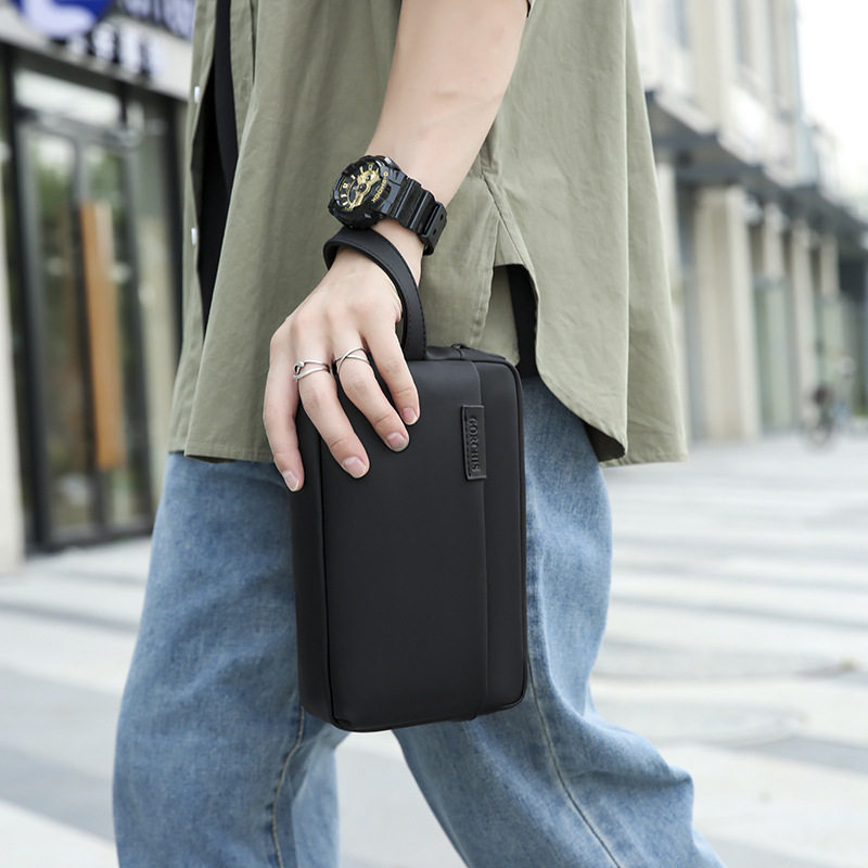 All-match large capacity trendy men's handbag new men's clutch waterproof ultra-light multi-pocket clutch