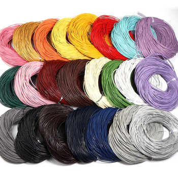 Color pure leather round rope leather rope wholesale smooth painted leather rope diy handmade accessories