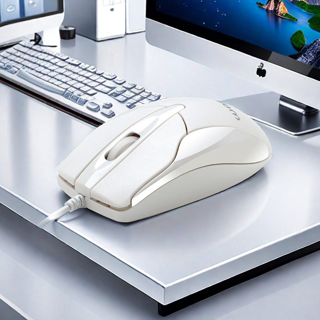 源头厂家烽火狼私模商务鼠标 家用USB笔记本电脑配件批发办公鼠标