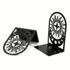 Creative Hollow Sun Bookend Craft Student Desk Storage Bookend L-Shaped Iron Hollow Bookend