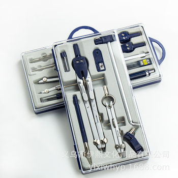 Zinc alloy compasses combination suit students painting tools engineering drawing professional compasses wholesale