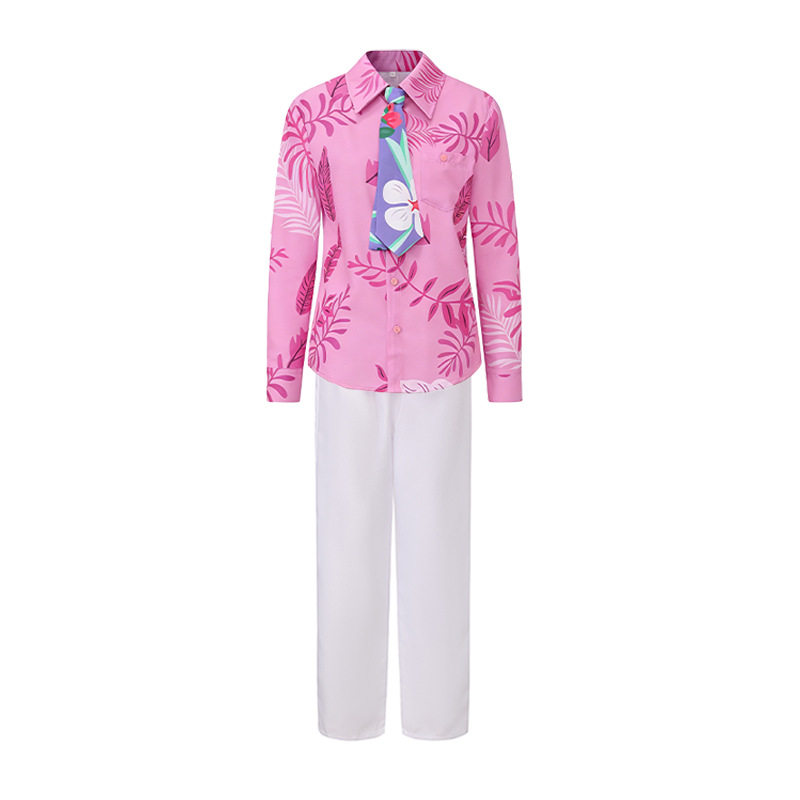 ピンクニック長袖パンツ