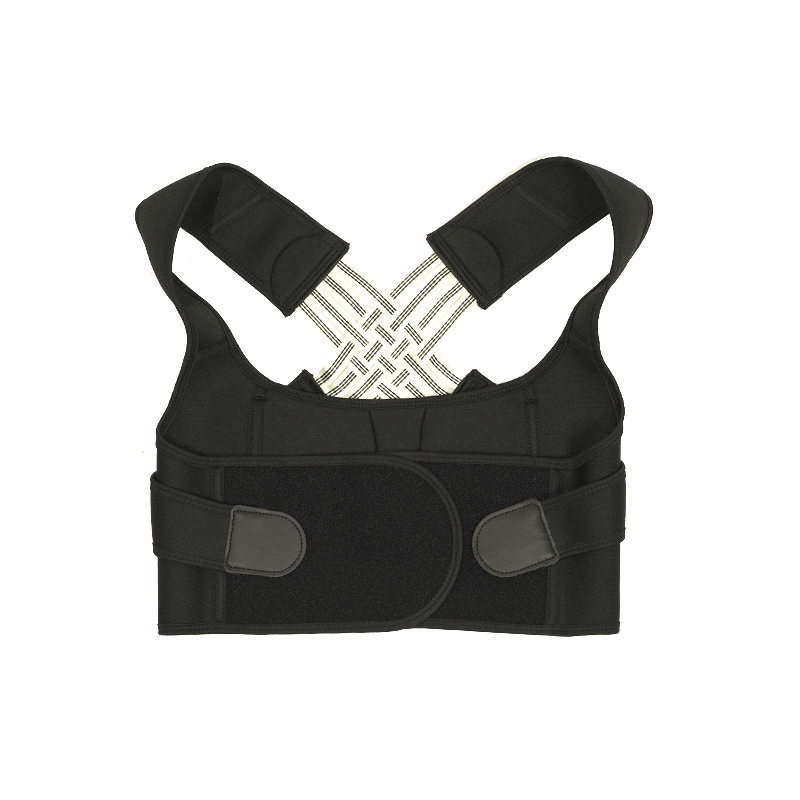 Correcting Back Orthosis with Straight Back Open Shoulder Beautiful Back Hunchback Waist Protection Woven Strap Orthosis for Men and Women Invisible Adults