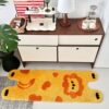Animal Cartoon Flocking Bedroom Bedside Blanket Advanced Living Room Long Carpet Bay Window Children's Room Tufted Plush Blanket