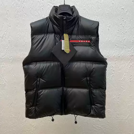 P23 Autumn and Winter New Fashion Red Label Letter Thickened Warm Slim Bread Long Hooded Cotton-padded Jacket