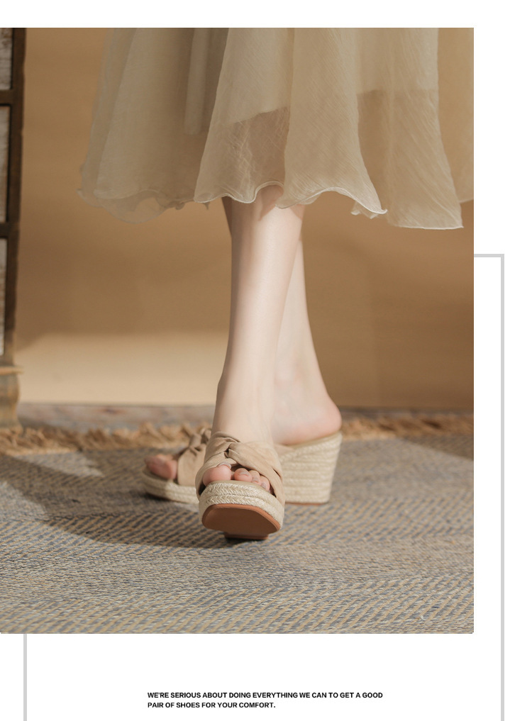 Dép sandal nữ quai ngang gót xuồng 9cm mũi hở đế mềm êm chân — Màu be, màu đen