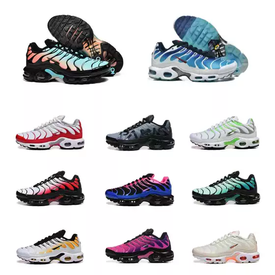 Cross-Border New Model Tn Air-Cushion Sports Shoes, Shock-Absorbing and Wear-Resistant Running Shoes, Foreign Trade Large Size Men's Shoes, Casual Shoes for Women, Sizes 36-47