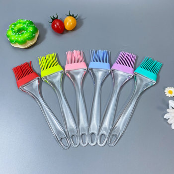 Outdoor Barbecue Oil Brush Household Kitchen Cooking Food Brush High Temperature Resistant Baking Silicone Brush Cake Bread Oiling