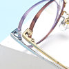 Danyang Eyewear Women's Small Frame Ultra-Light Pure Titanium Eyeglass Frame Ip Two-Tone Electroplating K5015 Wholesale Radiation Protection
