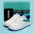 Air force white and blue stitching