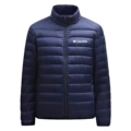 L navy blue + white label