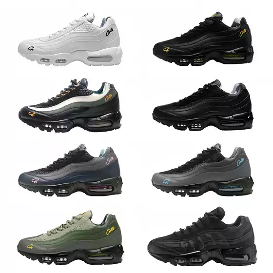 Putian Shoes Foreign Trade Cross-Border Air Max 95 Retro Air-Cushioned Shoes Elastic Sports Shock-Absorbing Men's and Women's Running Shoes Men's Shoes