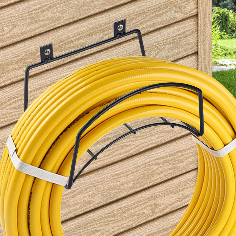 Cross-Border Courtyard Wall-Mounted Water Pipe Hose Storage Rack Metal Hose Bracket Fixed Installation Carbon Steel Water Pipe Rack