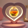 Sunflower [suspended rotation + Romantic Night Light] heart-shaped gift box
