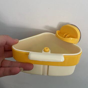 Suction Cup Kitchen Sink Drain Basket New Press Triangle Filter Basket Storage Rack Sink Storage Hanging Basket