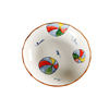 Jiutian Burned Ceramic Plate High Color Value Hand-painted Festive Colorful Ball Snack Dish Underglaze Colorful Front Dish Japanese Tableware