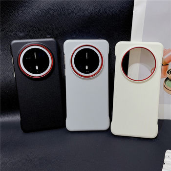 Suitable for Huawei mate70pro Borderless Leather Mobile Phone Case Apple 16e Drop-resistant PC Hard Case Ultra-thin 60RS