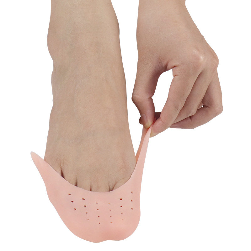 Toe Shoe Cover Silicone Foot Cover Forestock Pad Toe Protective Cover Thickened Anti-Pain Anti-Wear Insole Half-Size Pad