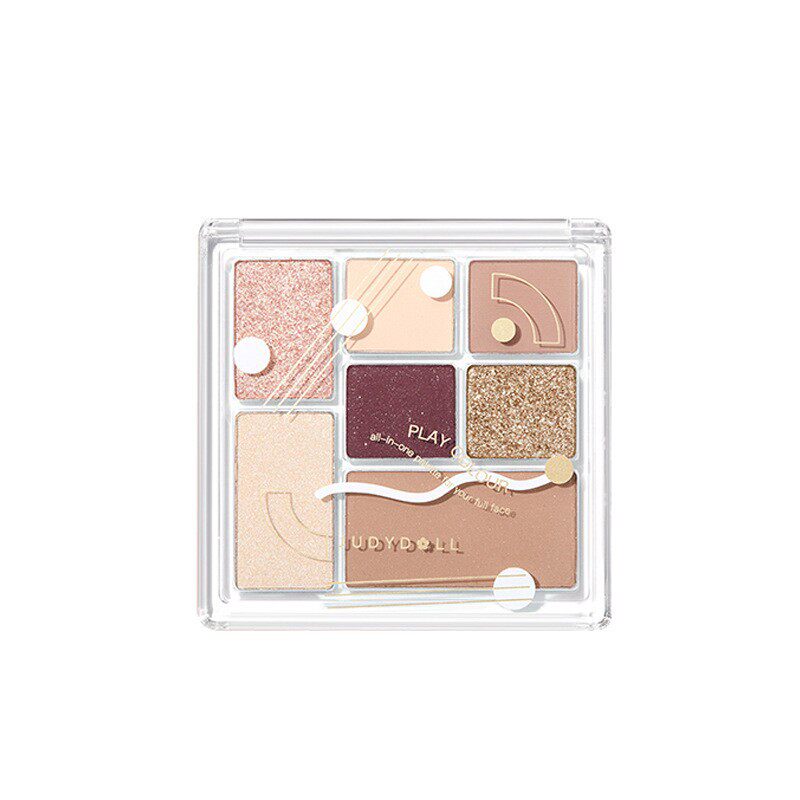 Judydoll Orange Blossom Eyeshadow Palette Playful Seven-Color Comprehensive Palette Cowherd Makeup Earth Tones Daily Light Makeup Atmosphere