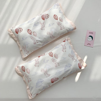Autumn and winter new sanding printed pillowcase cotton 100 children's pillowcase wholesale 30 x 50 cotton small pillowcase