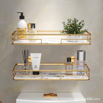 Toilet Toilet Storage Rack Above Toilet Bathroom Washstand Punch-free Wall-mounted Washing Machine Storage Rack