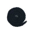 Navy blue thick hemp rope (no head) + navy blue semi-circular shoelaces
