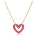 Love swan gold necklace