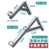 Windproof Stainless Steel Tripod Clothes Drying Rod Balcony Top Side Mounted Window Wall Hanging Clothes Drying Rack Fixed Household